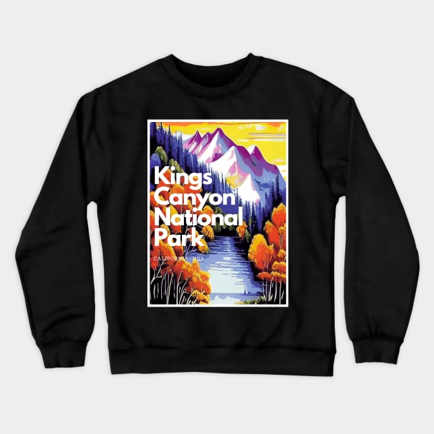 Kings Canyon National Park hike California United States Crewneck Sweatshirt by TravlePark